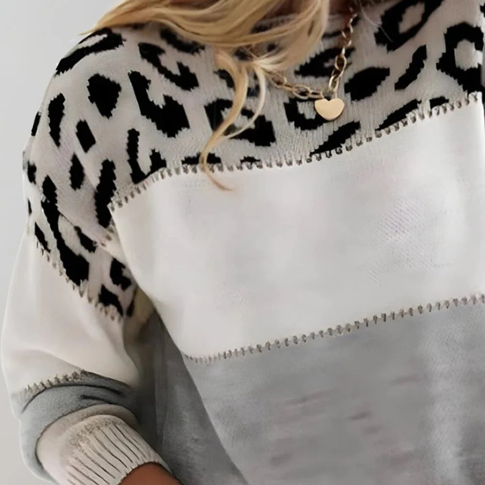 Pascaline | Leopard Print Casual Jumper