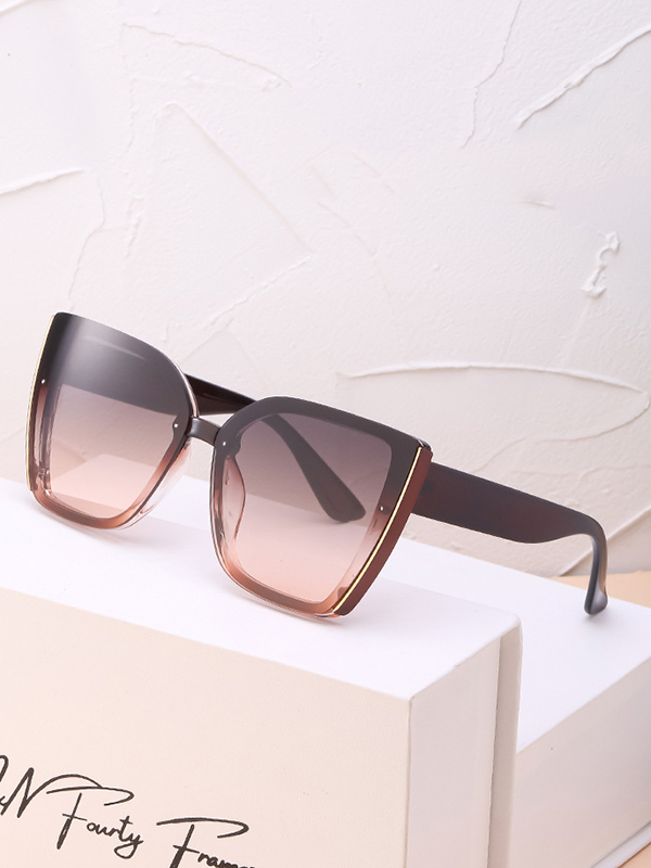 Geometric Sun-Protection Sunglasses Accessories