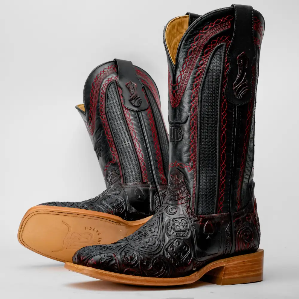 Ace Of Spades Black Cherry - Square Toe