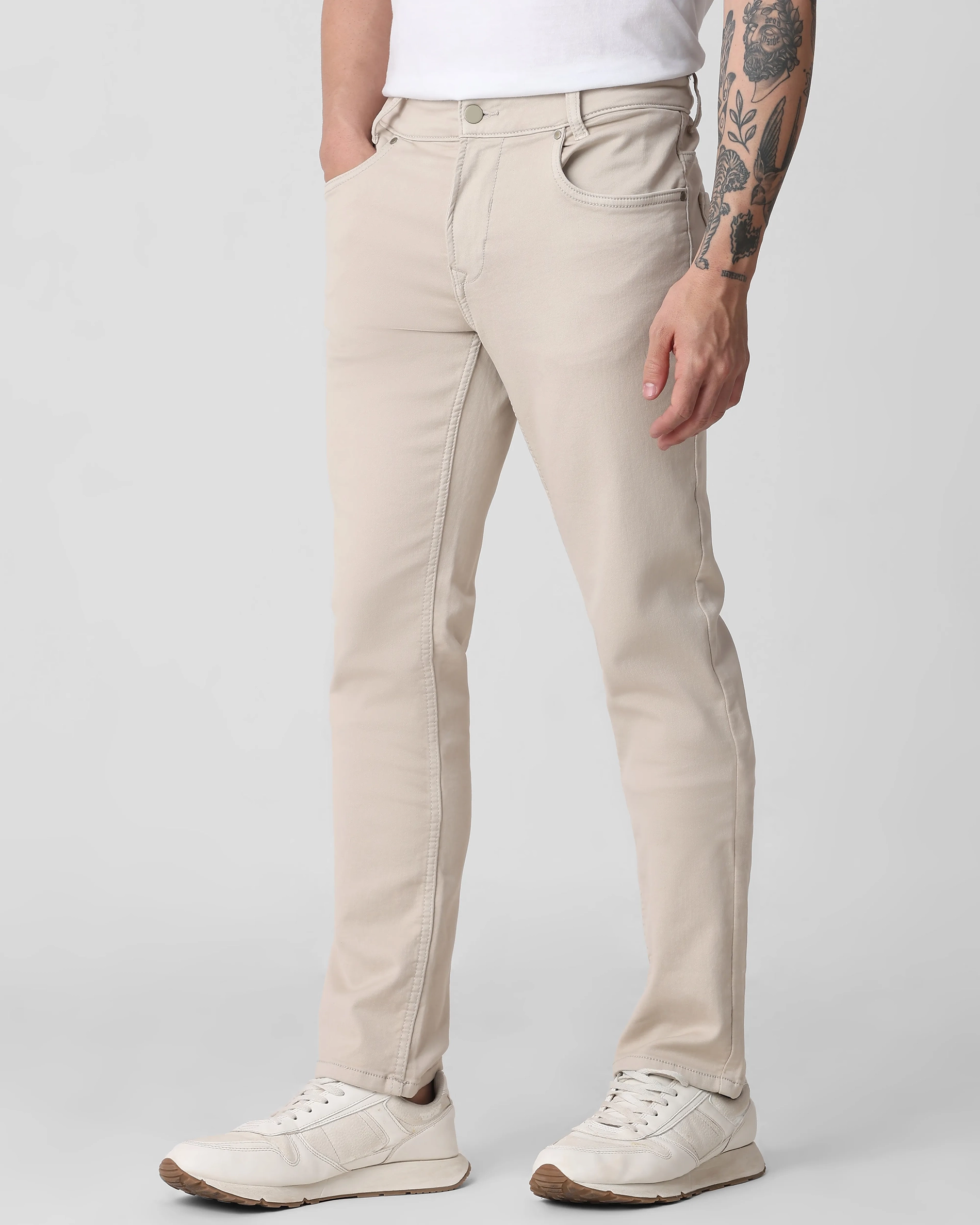 Classic Versatile And Comfortable Straight Stone Jeans