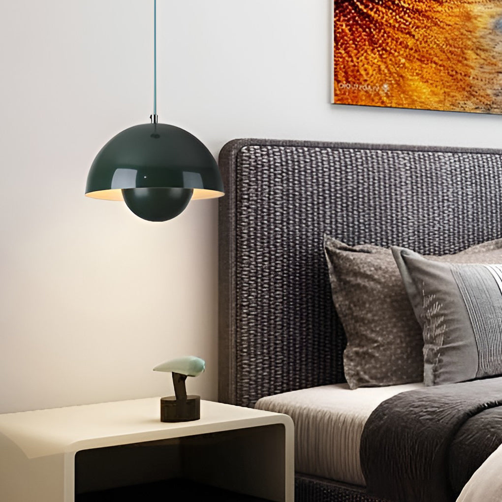 Creative Hemispherical Colorful Metal Nordic Island Light Pendant Lights