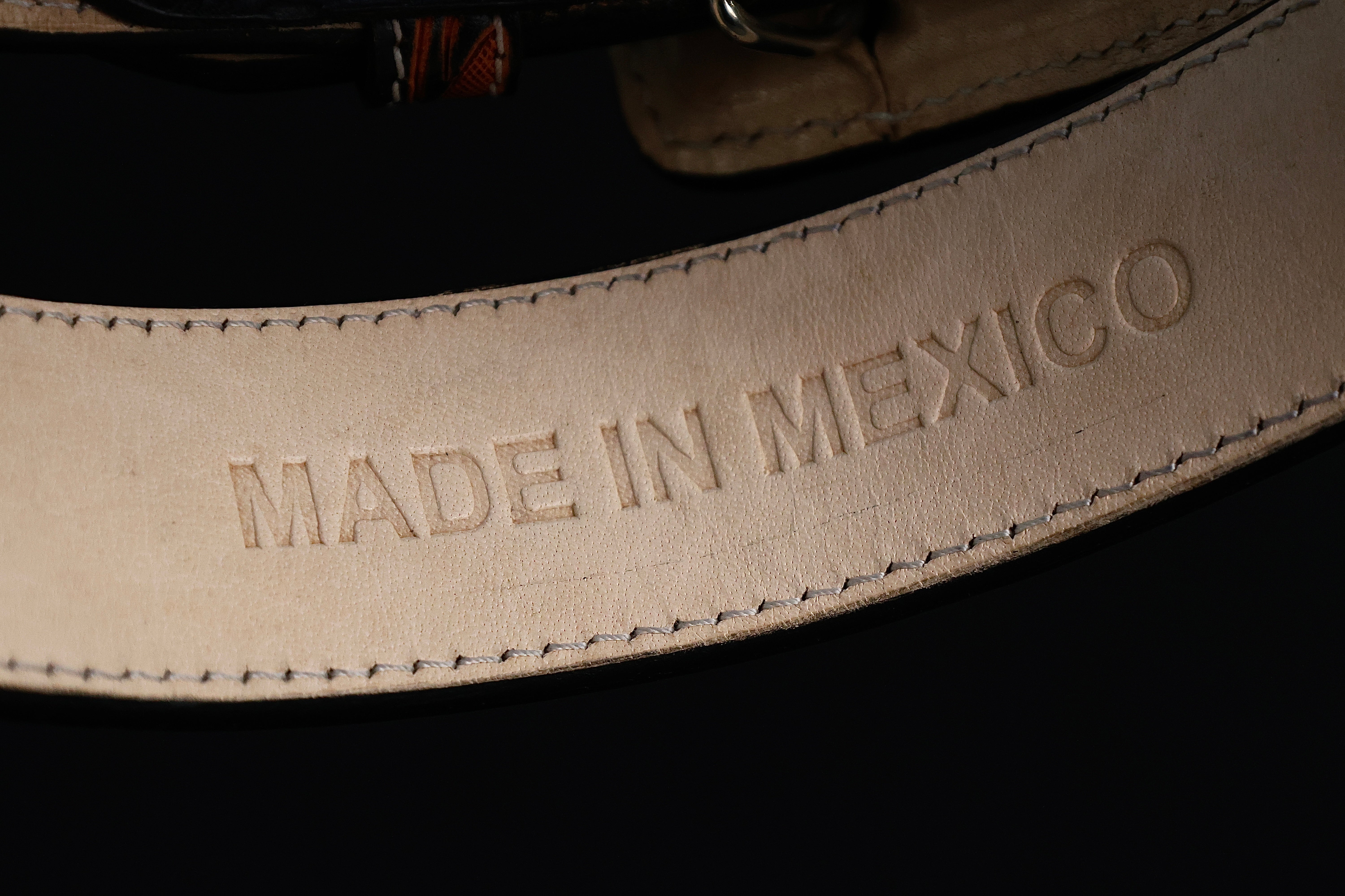 Cognac Hand-Tooled Belt