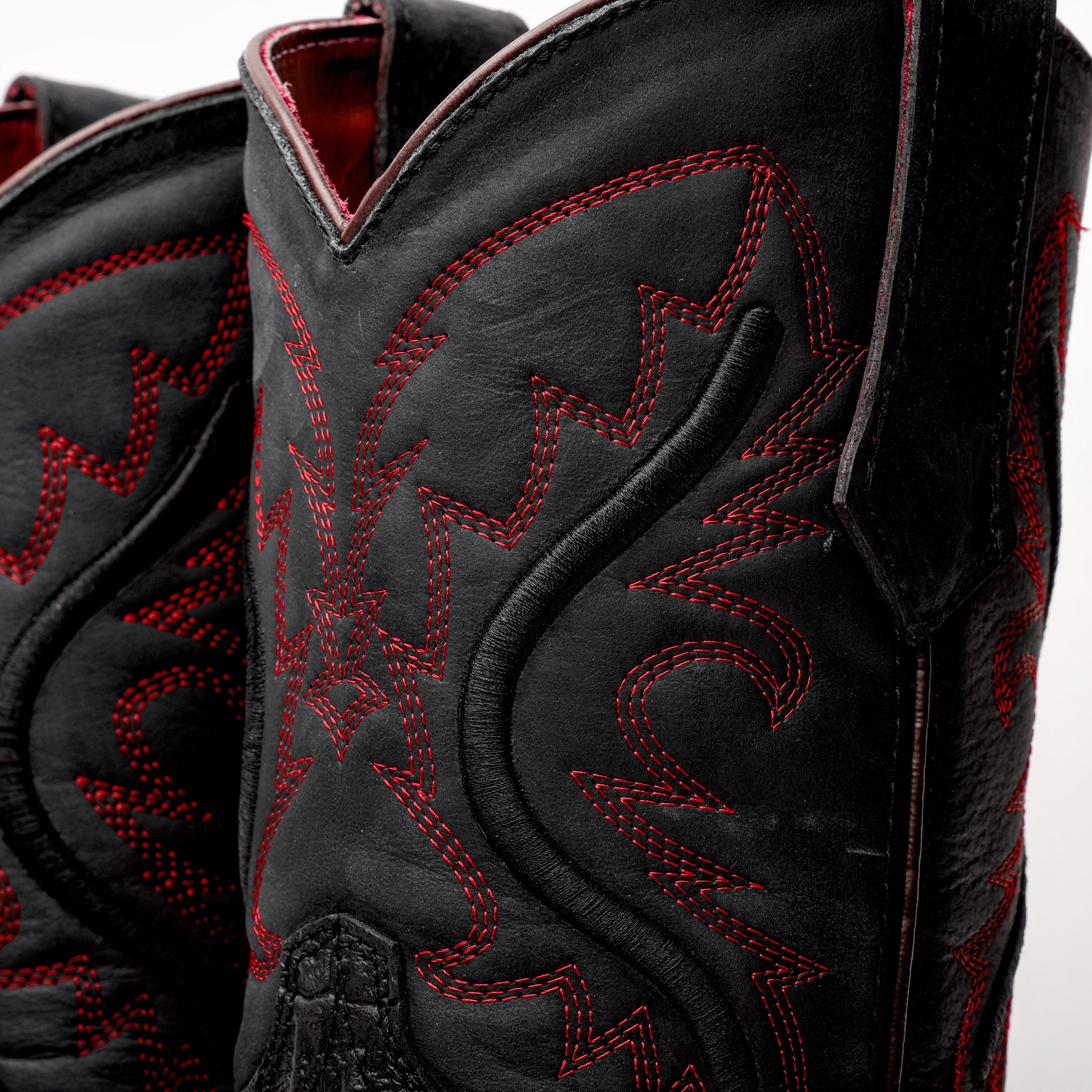 Black Caiman Neck Leather Boots With 3D Lightweight Sole - Composite Toe