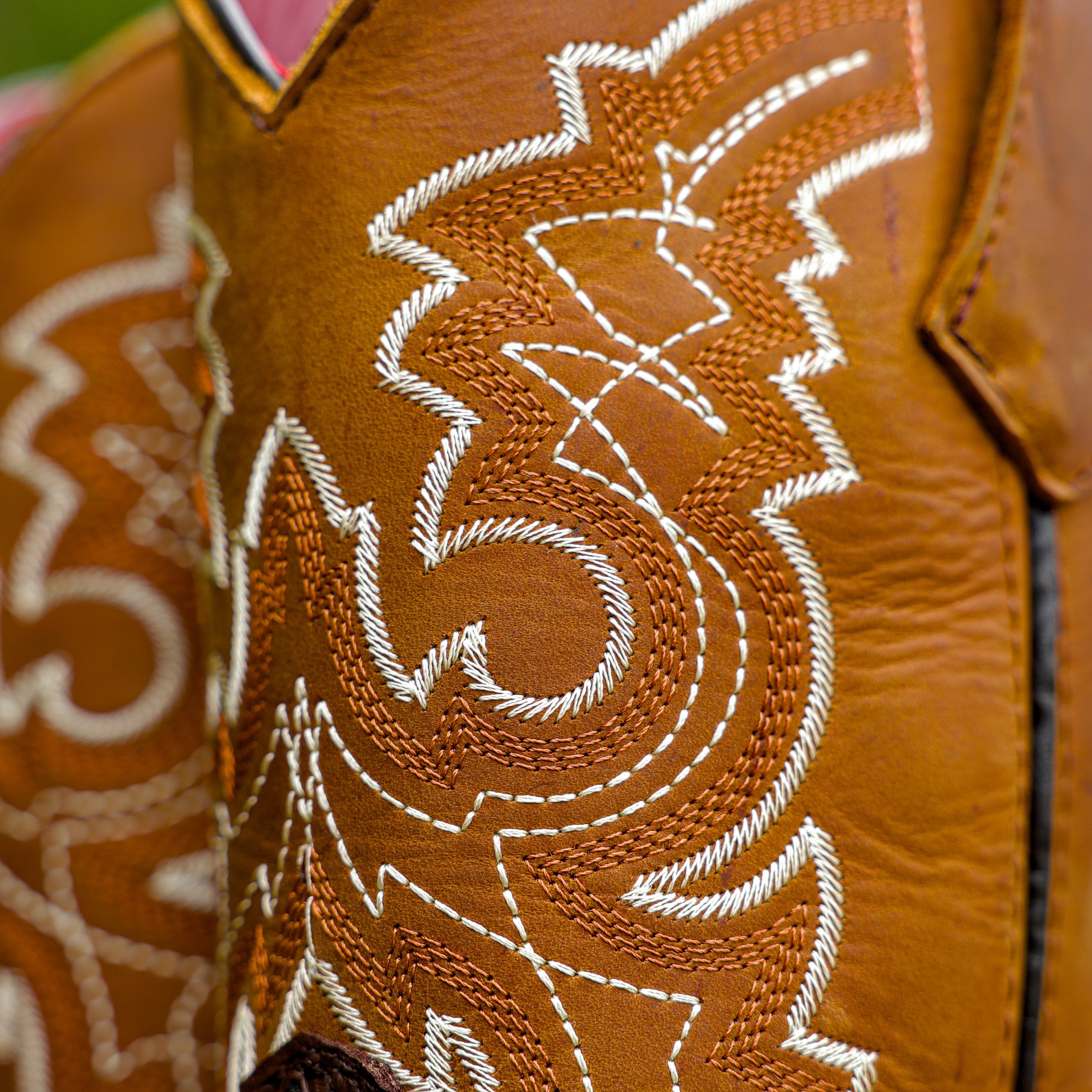 Brown Ostrich Leather Boots With 3D Lightweight Sole - Composite Toe