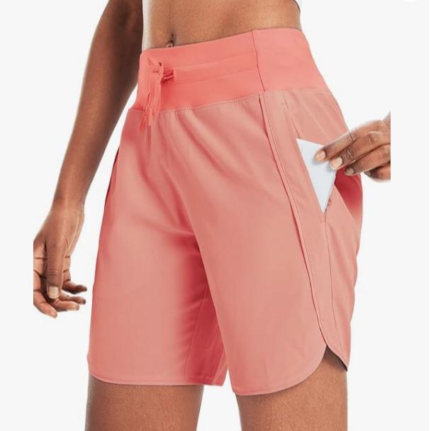 Women’s High-Waist Quick-Dry Athletic Shorts (3