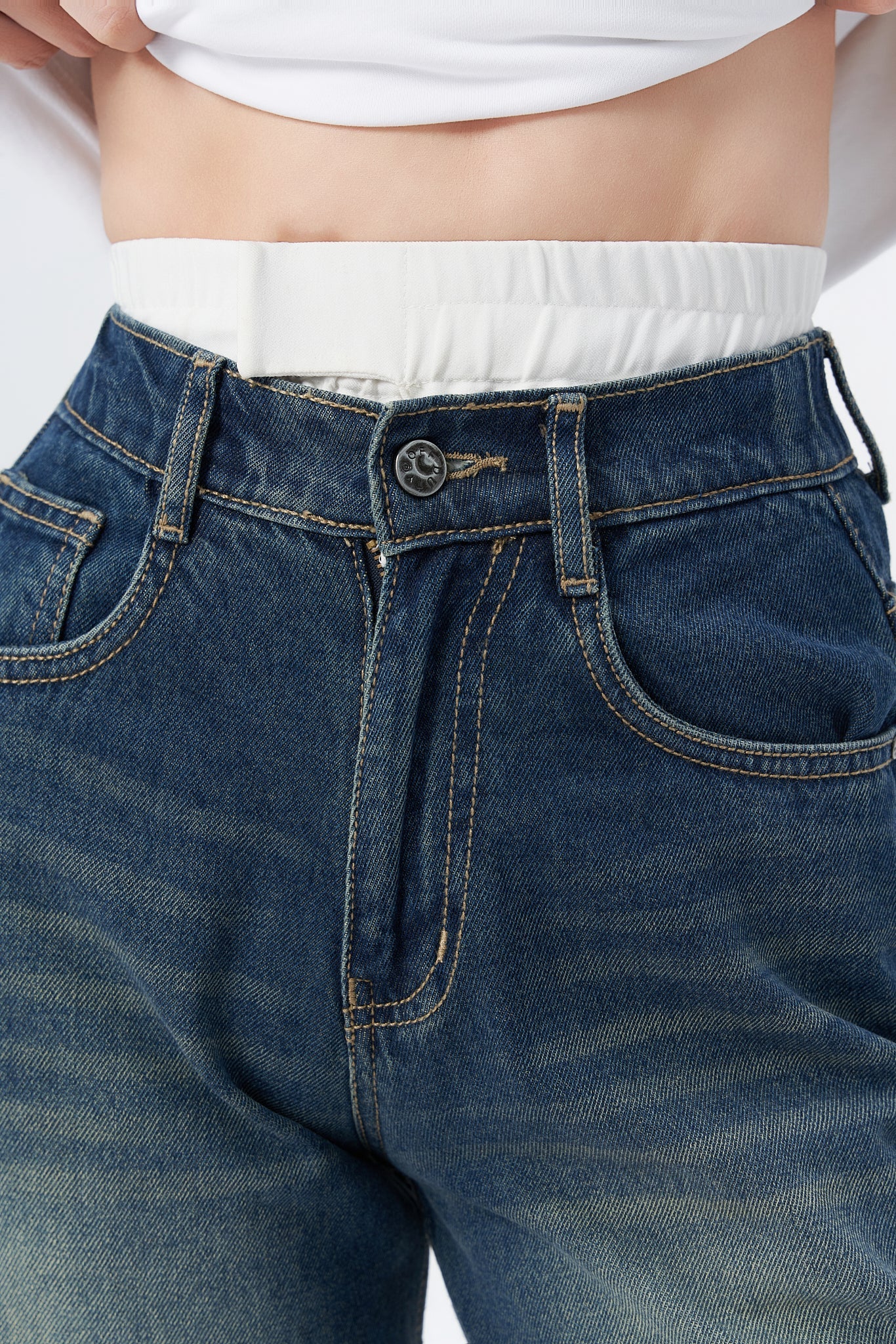 Denim X Boxer Baggy Wide Leg Jeans