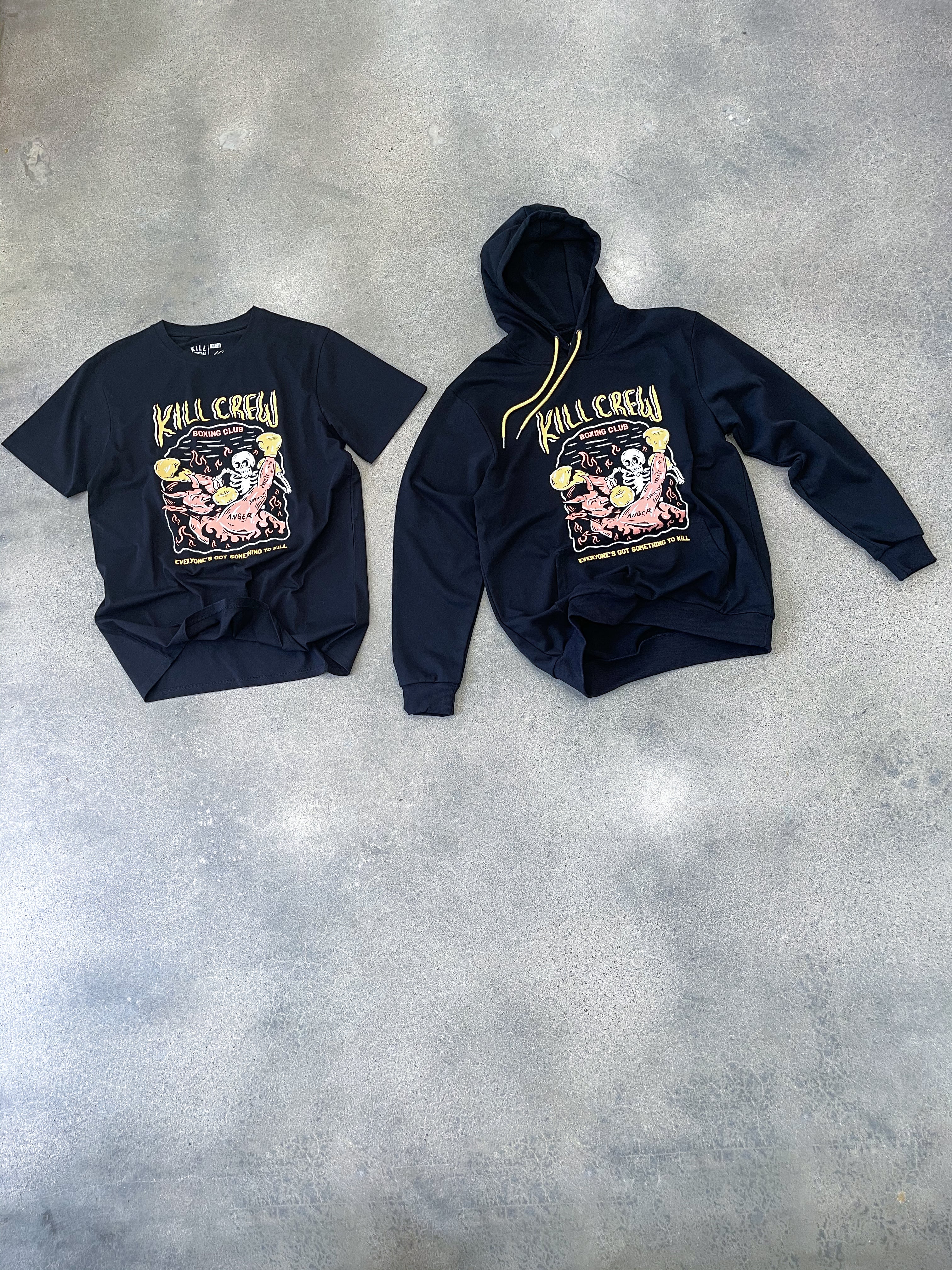 KILL CREW INNER DEMONS BOXING CLUB HOODIE - BLACK