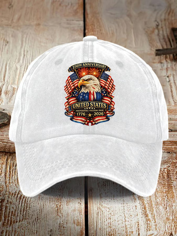 250Th Anniversary Washed Cotton Duckbill Cap For Both Men And Women