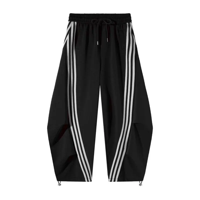 Flooo Loose Wide Leg Striped Track Pants