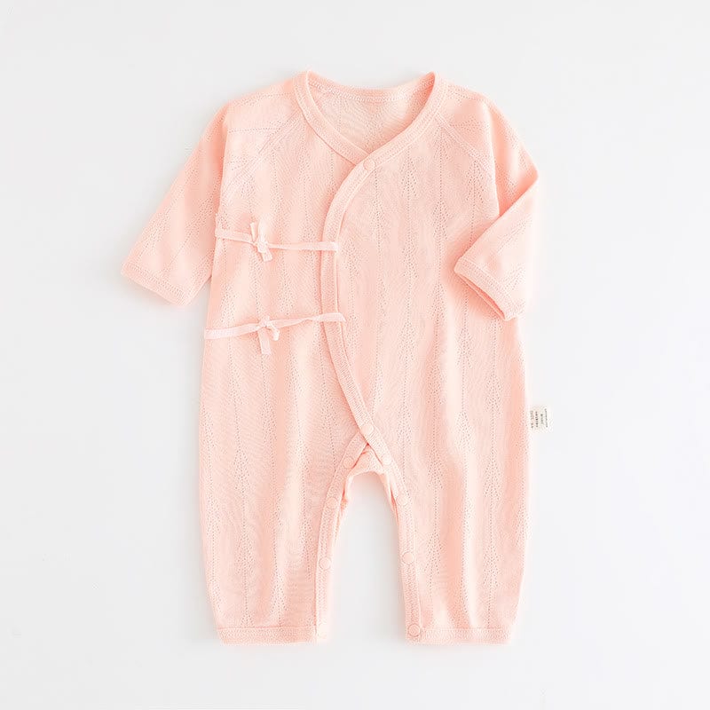 Baby Simple Solid Color Kimono Romper