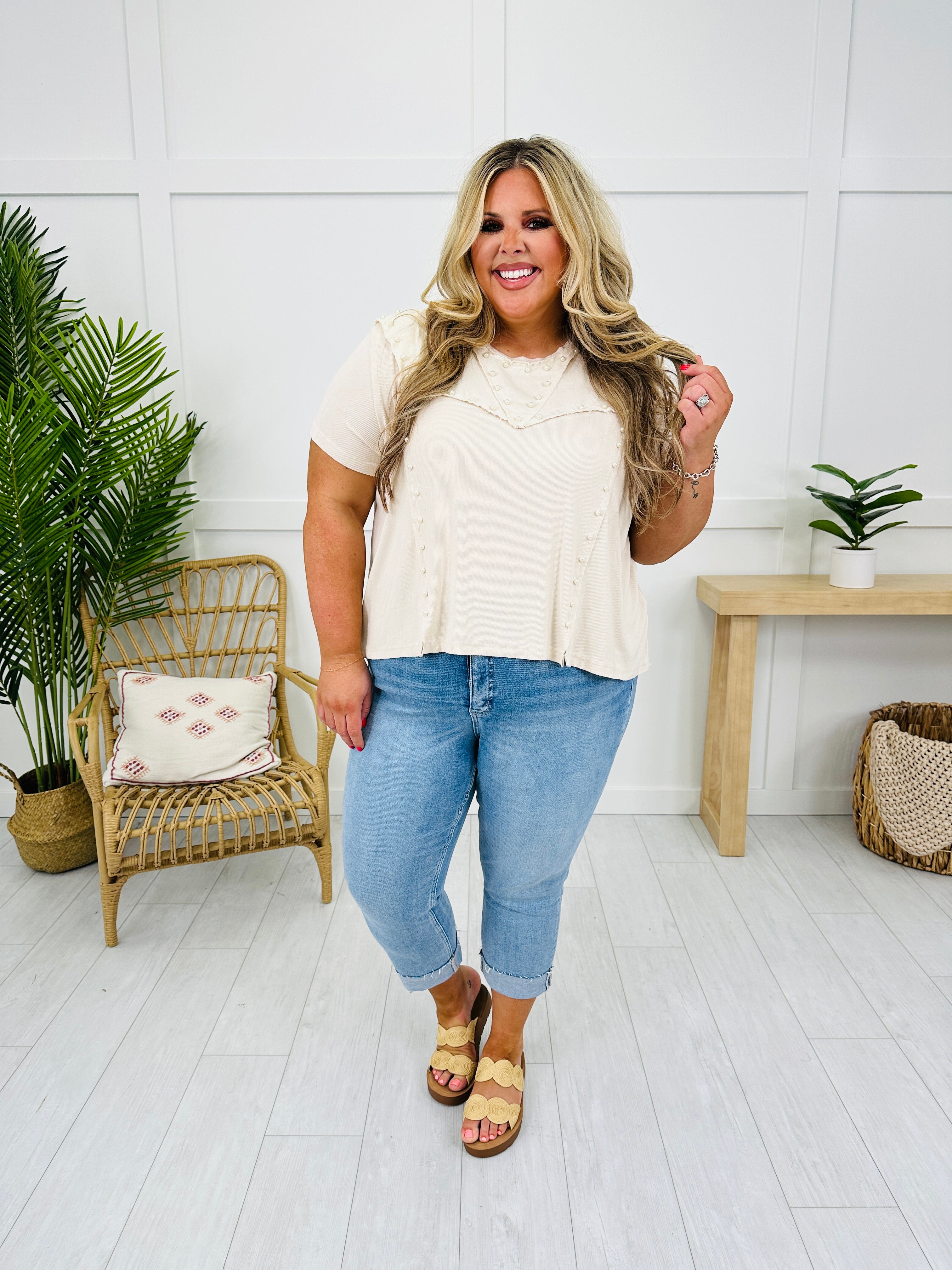 Dreaming of Summer Tummy Control Capri Jeans