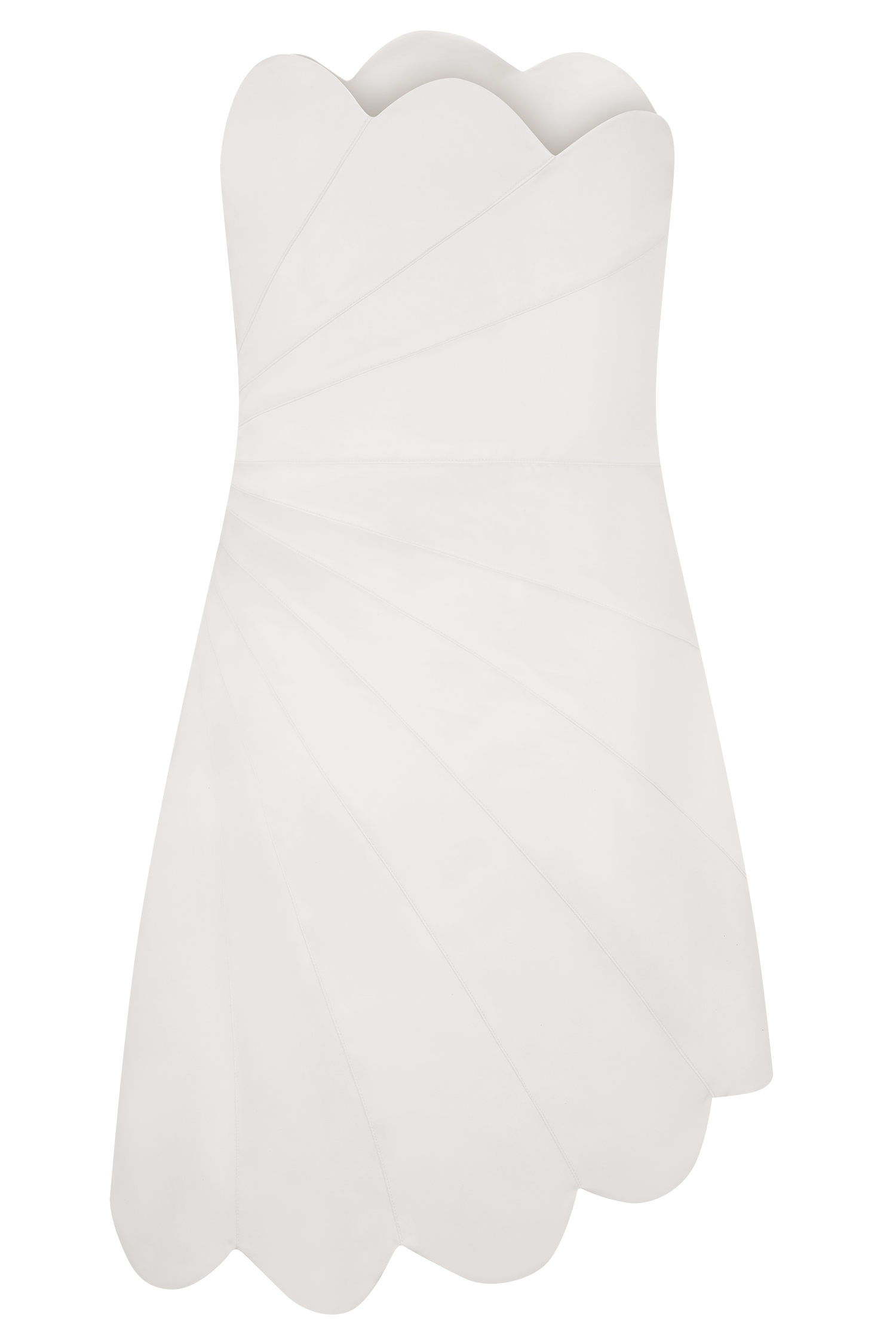 White Satin Mini Dress