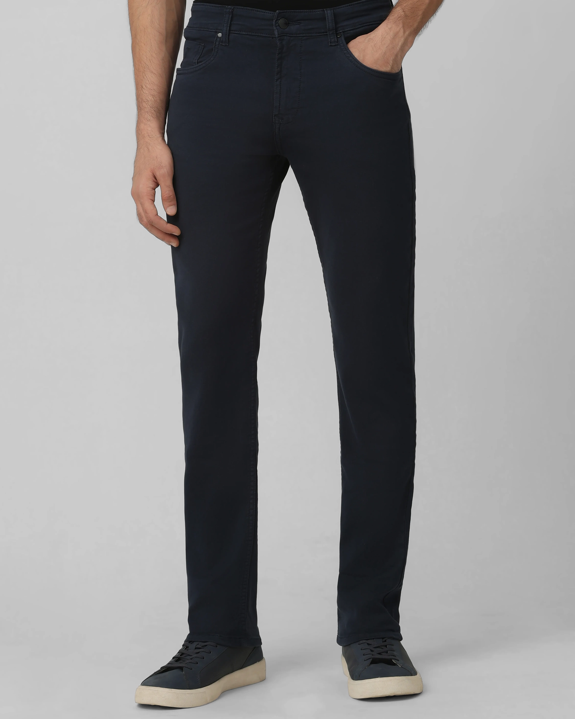 Classic Comfortable Straight Black Jeans