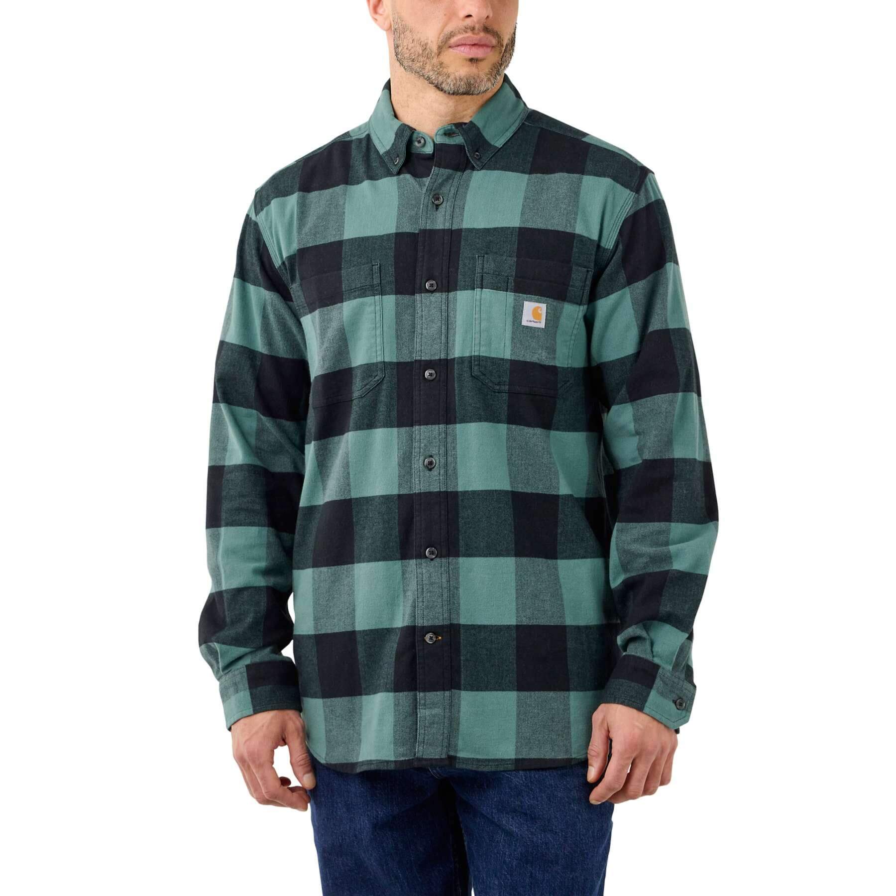 CHT Midweight Flannel Relaxed Fit Long-Sleeve Plaid Shirt 105432