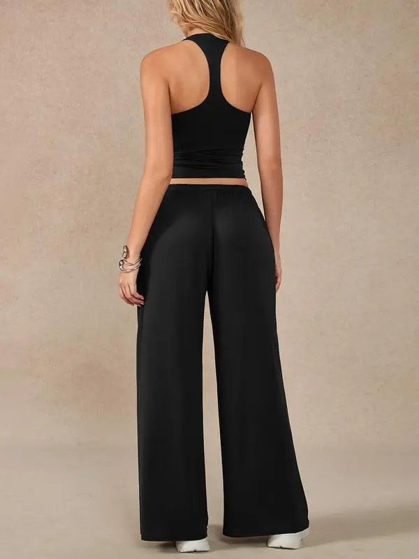 Women's Criss Cross Yoga Sport Two-Piece Set