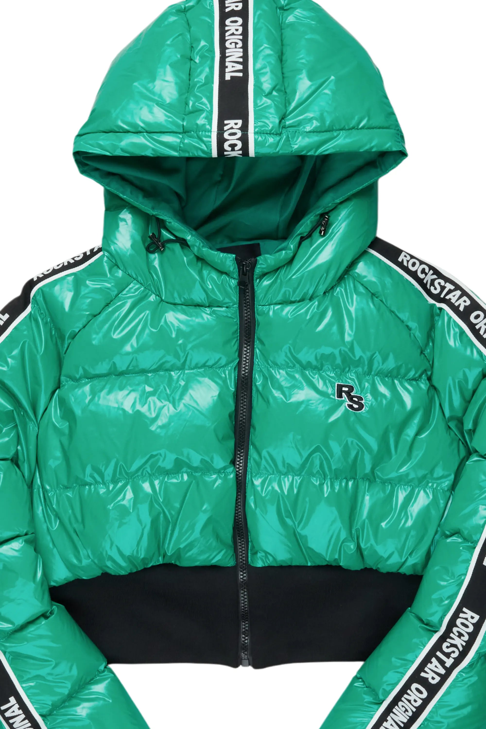 Jackey Green 2.0 Crop Puffer Jacket