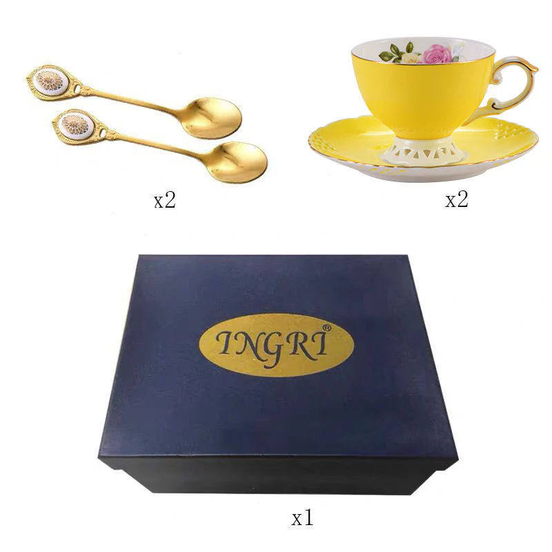 European Bone China Tea & Dessert Sets