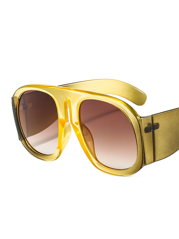 Geometric Sun-Protection Sunglasses Accessories