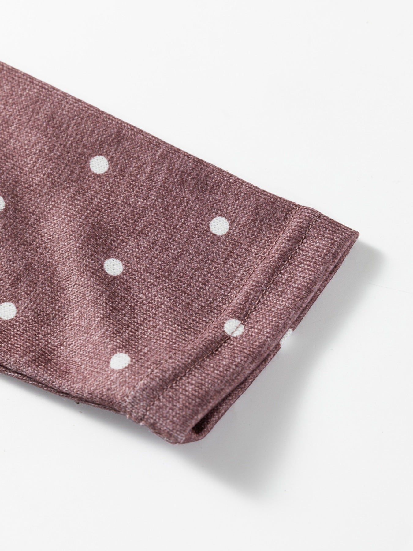 Polka Dot Boat Neck Knit Long Sleeve T Shirt