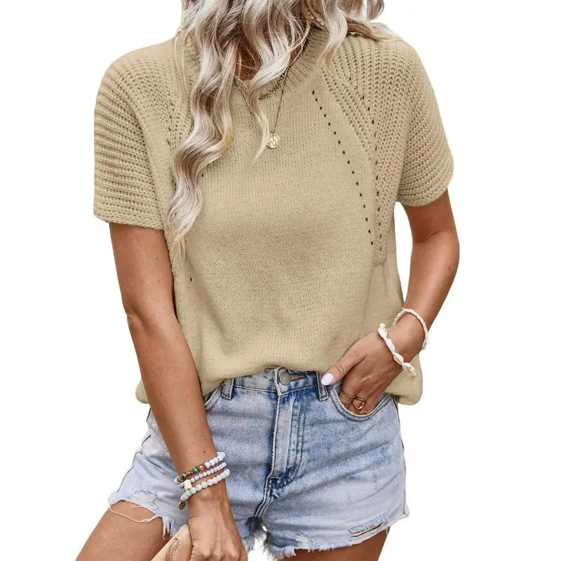 Women's Short-sleeved Knit Shirt