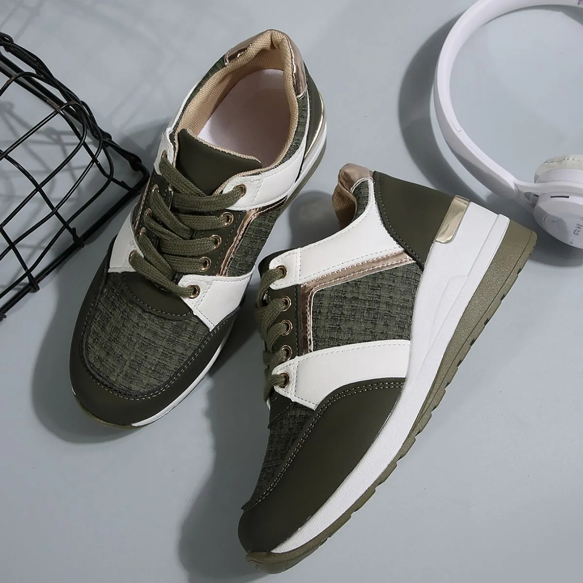 Round Toe Platform Sneakers (multiple color options)