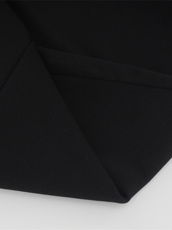 Back Cross Split-side Tasseled Long Sleeves Skinny High Neck Midi Dresses Maxi Dresses Evening Dresses