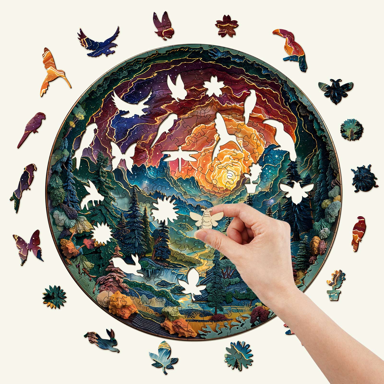 Cave Sky Wooden Jigsaw Puzzle