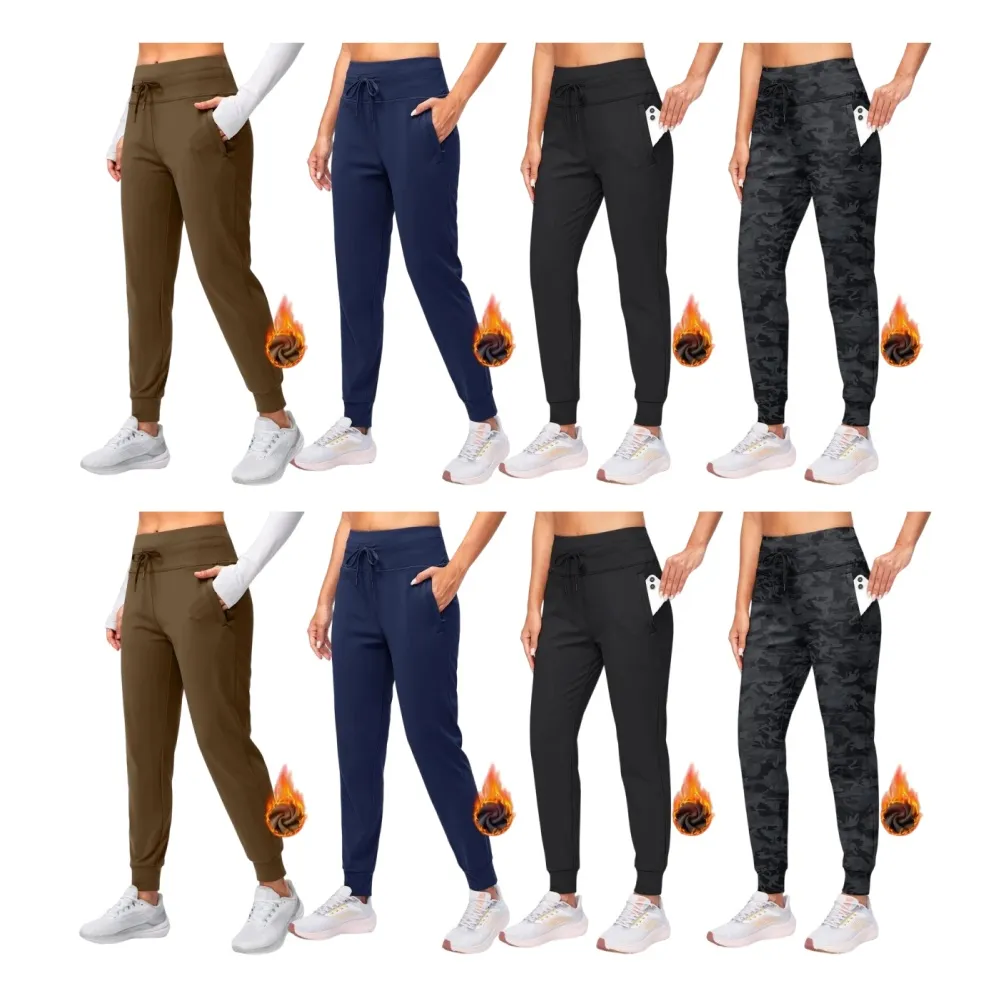 Women's Highwaist Fleece Lined Warm Water Resistant Joggers