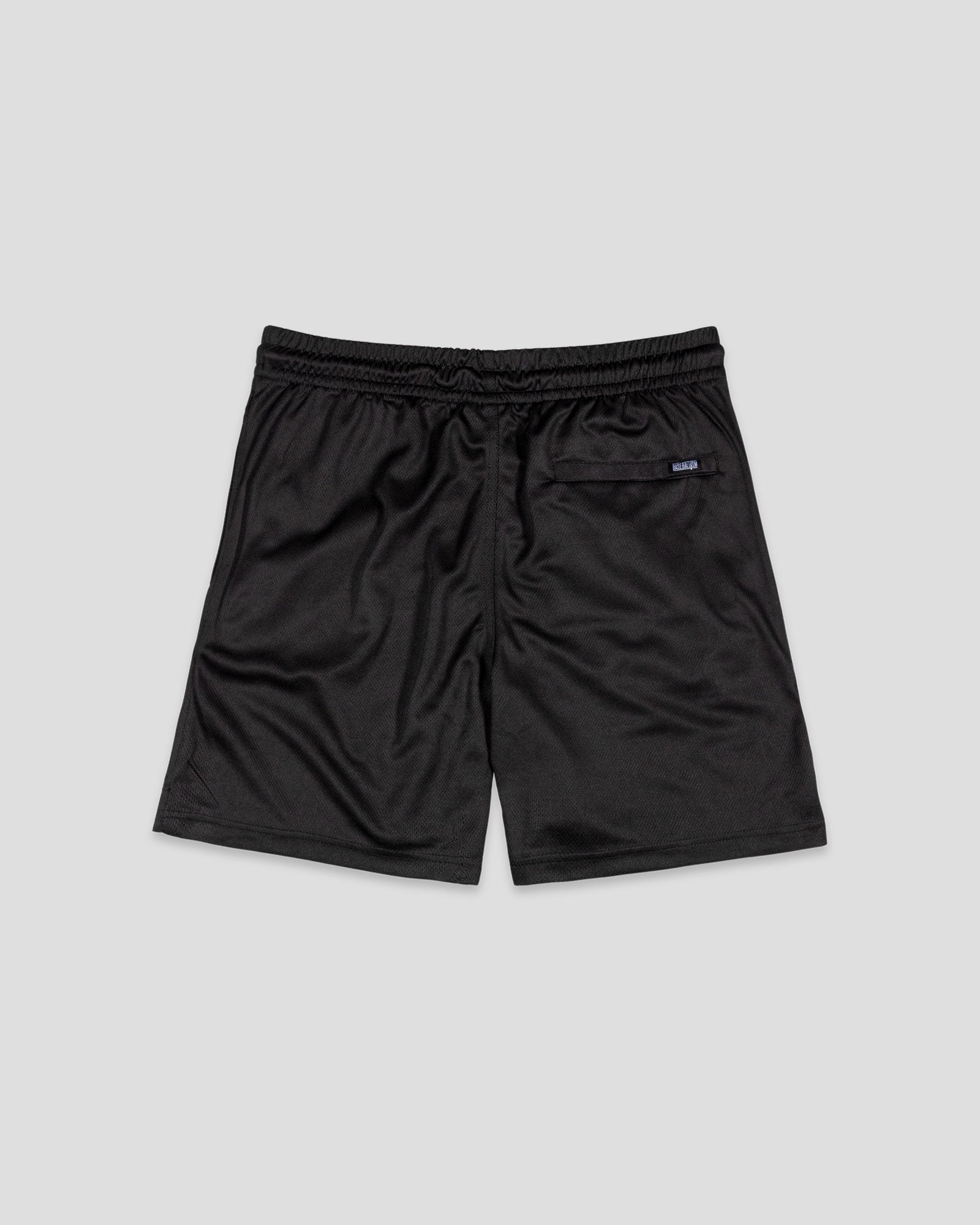 Yuvi Branded Diamond Air Mesh Shorts (Black) - Youth