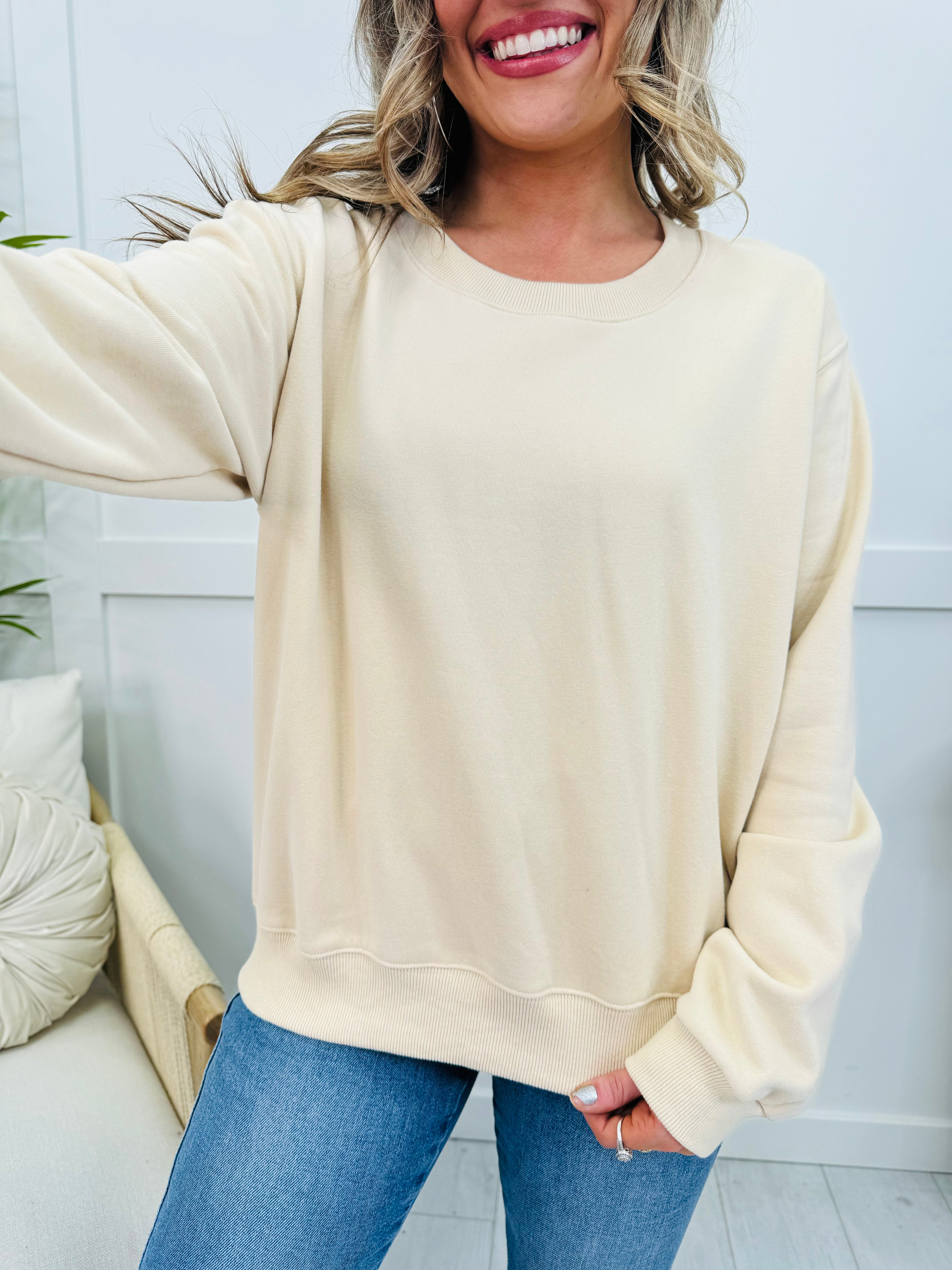 REG/CURVY MOCO Exclusive Basic Babe Pullover- Multiple Colors!