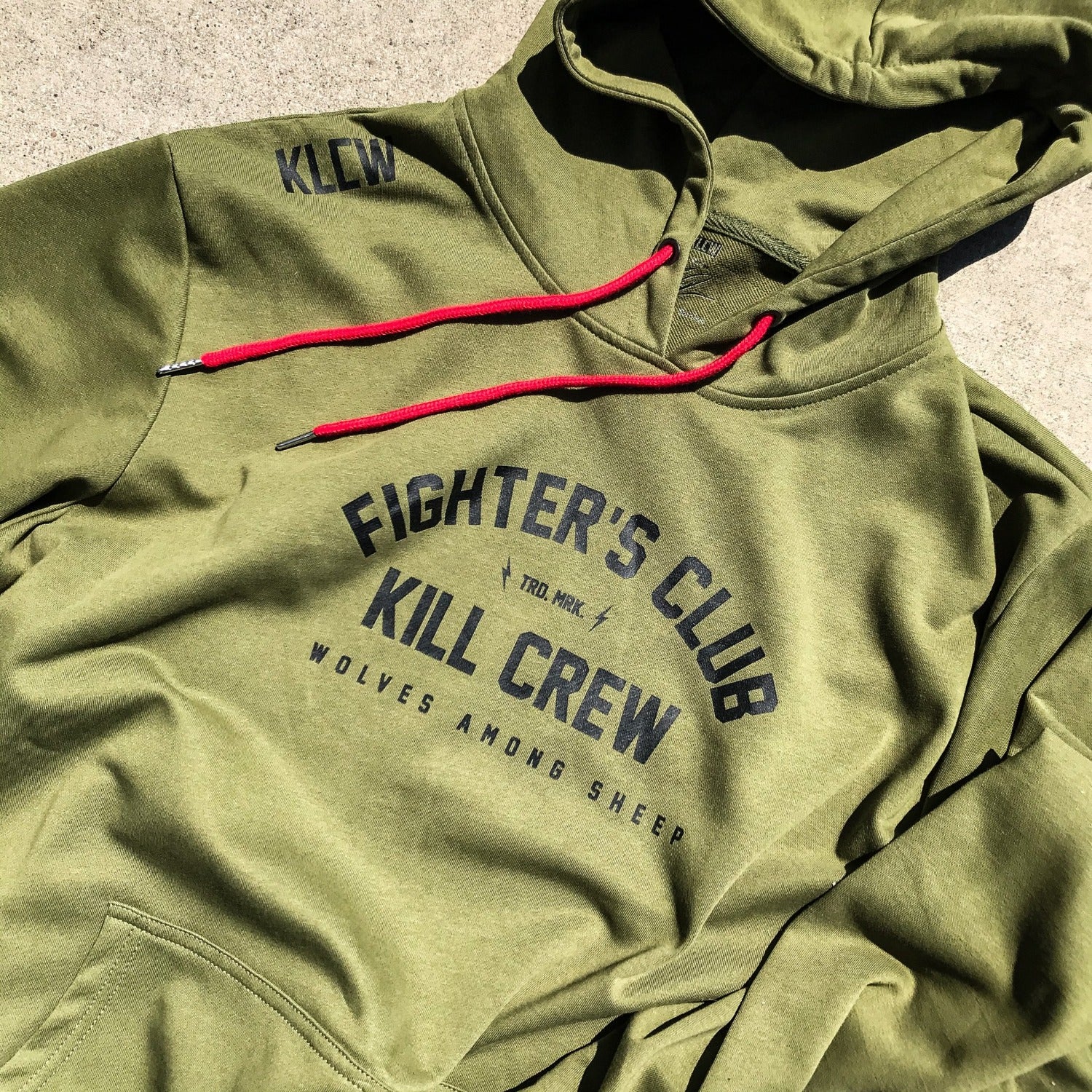FIGHTER'S CLUB HOODIE - OLIVE