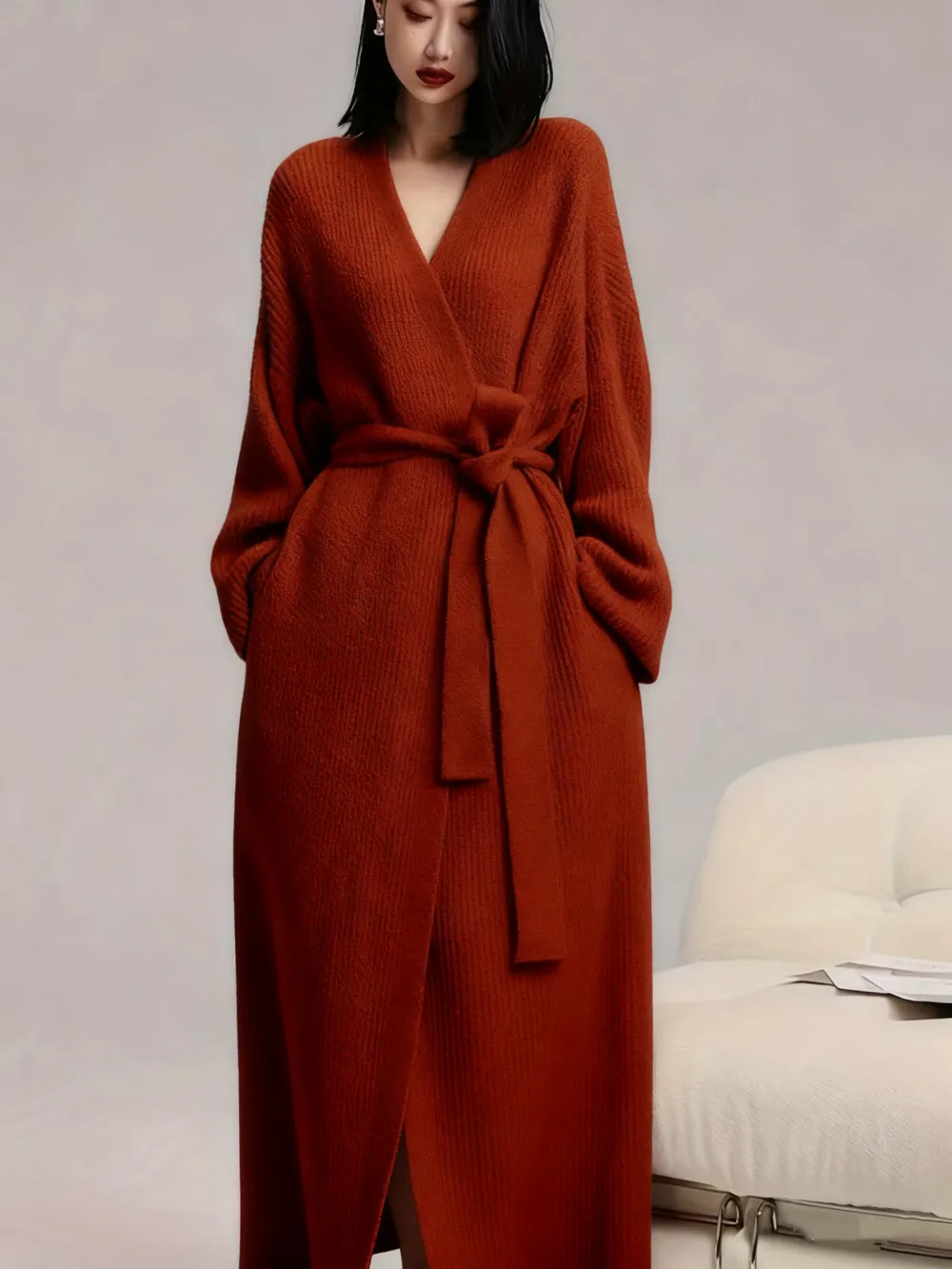 Women's Double-Sided Fleece Robe