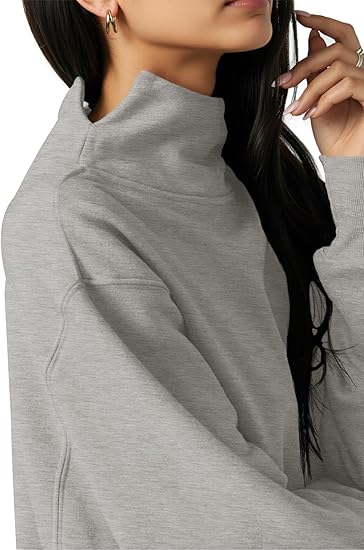 2026 Women's Oversized Turtleneck Sweatshirt Long Sleeve Pullover