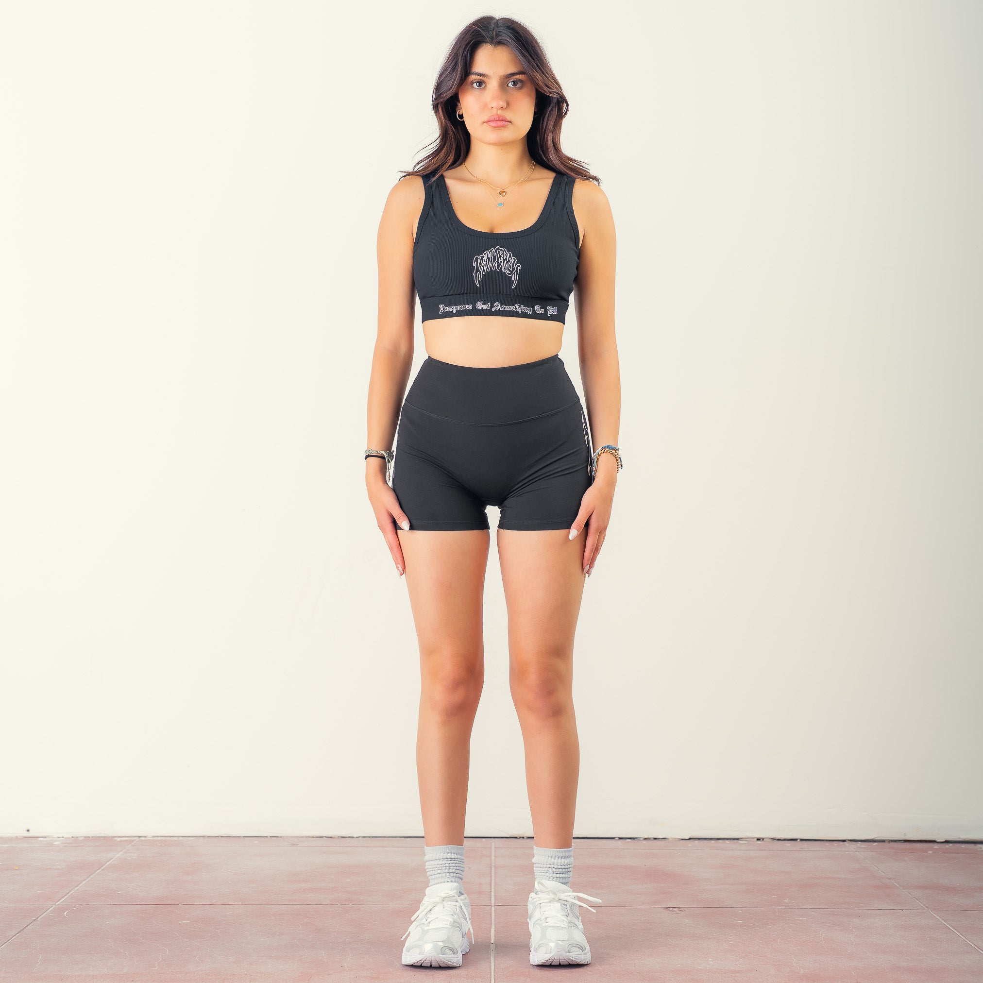 KILL CREW RIBBED SPORTS BRA - BLACK