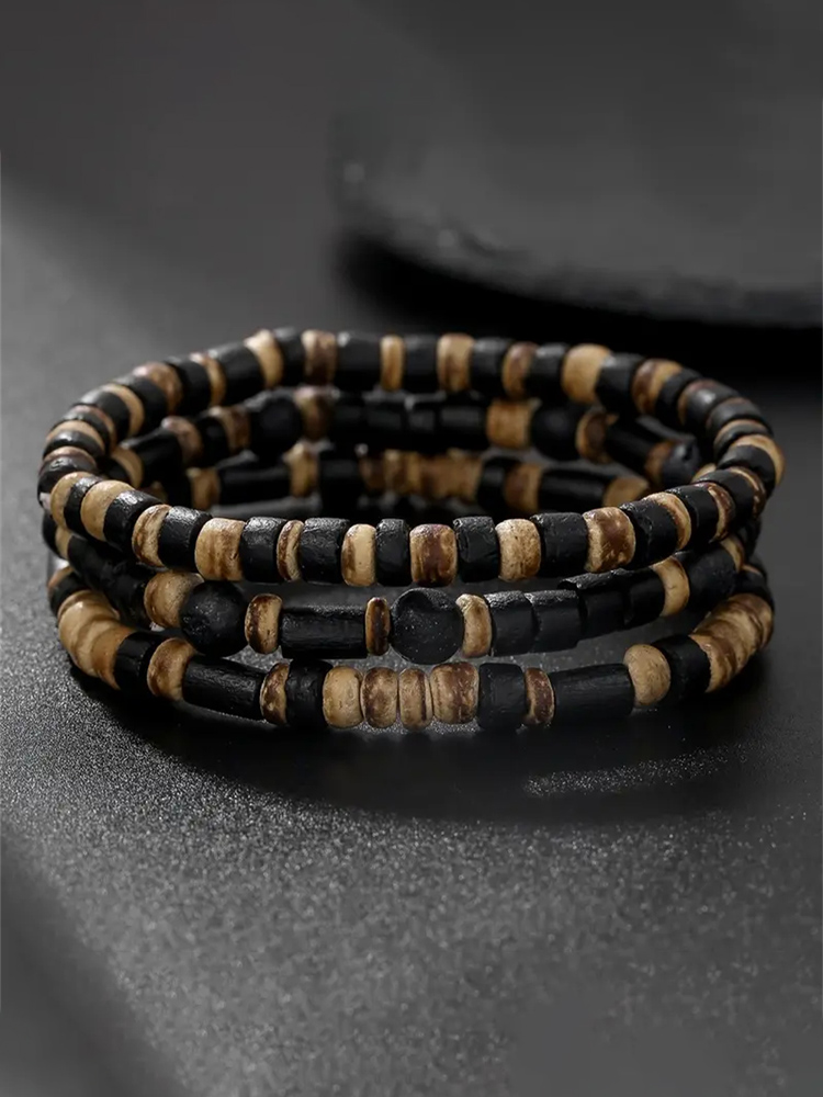 Japanese Vintage Beaded Men's Stacking Bracelet