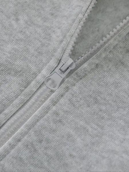 Fleece Lined Hooded Long Sleeve Half Zip Men's Sweatshirt