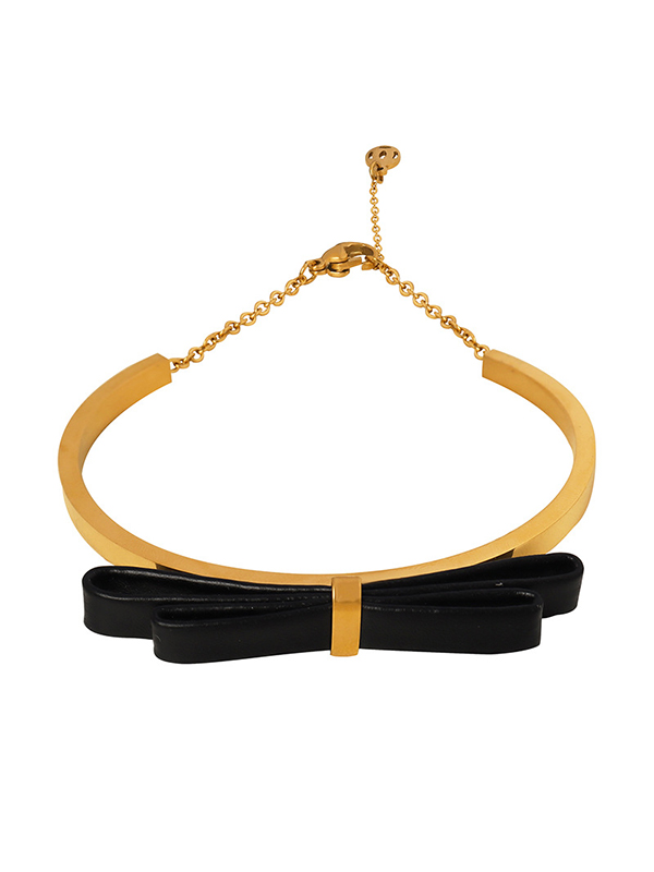 Bow-Embellished Contrast Color Bracelet Accessories