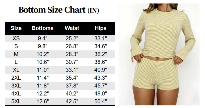 2 Piece Set Women's Casual Striped Shirt + Hot Pants