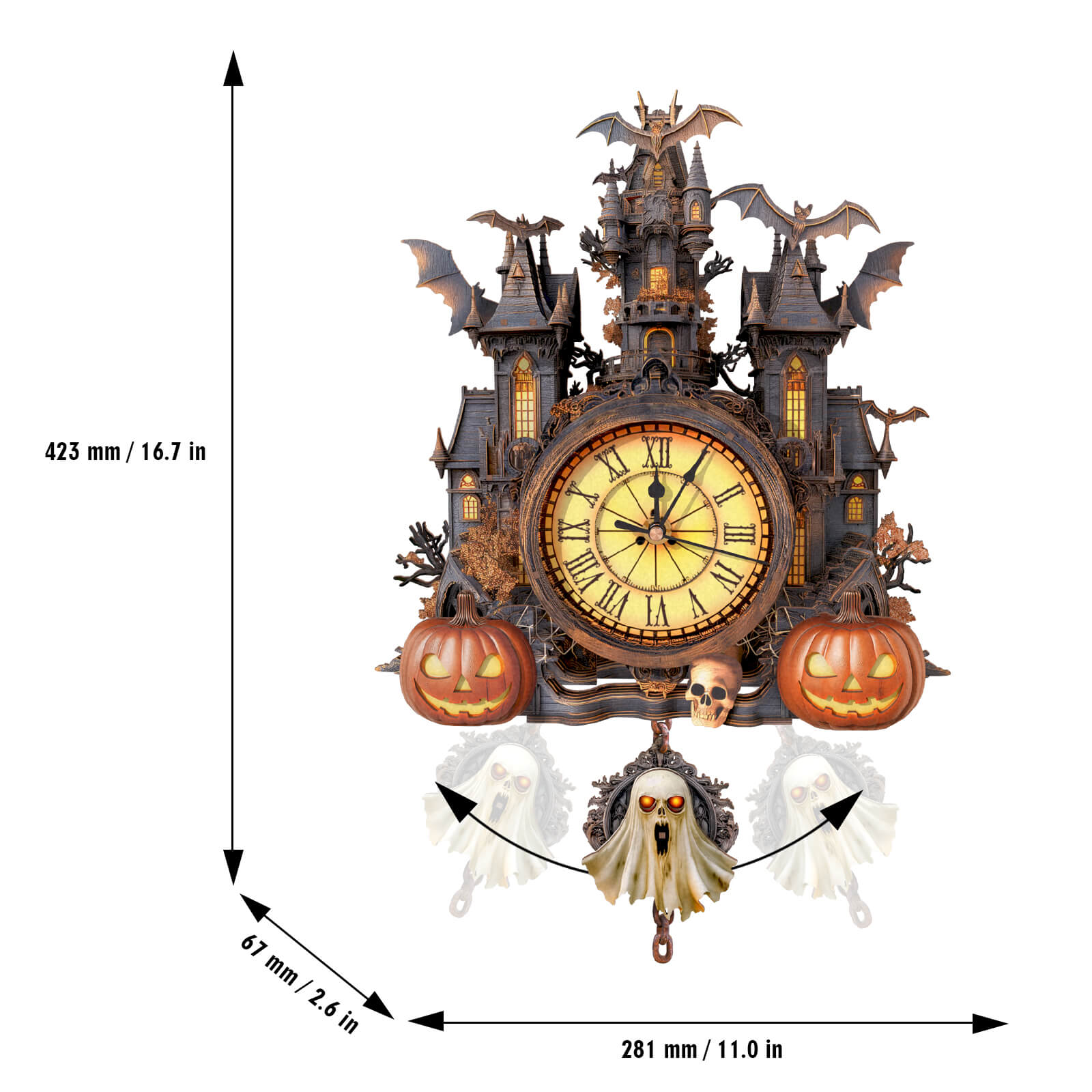 Mysterious Castleâ€“ DIY Wooden Clock, 3D Puzzle Craft Kit