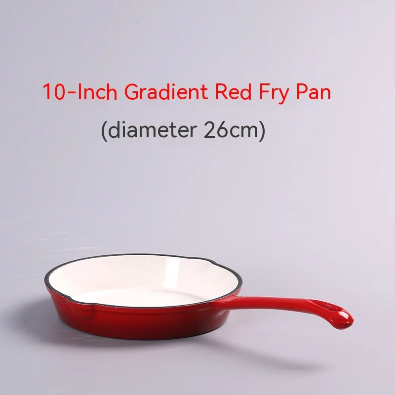 Household Enameled Cast-iron Cookware Omelet Steak Non-stick Integrated