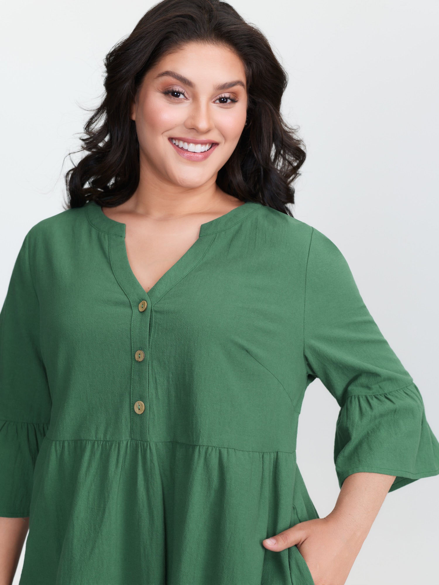 Pure Cotton Tiered Mini Dress