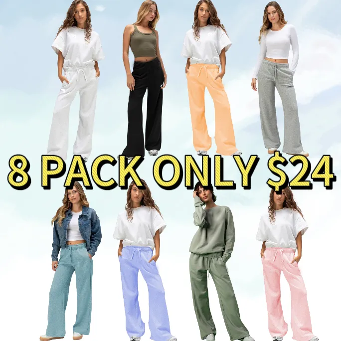 Fleece Womens Wide Leg Pants(Just $3 Each!)