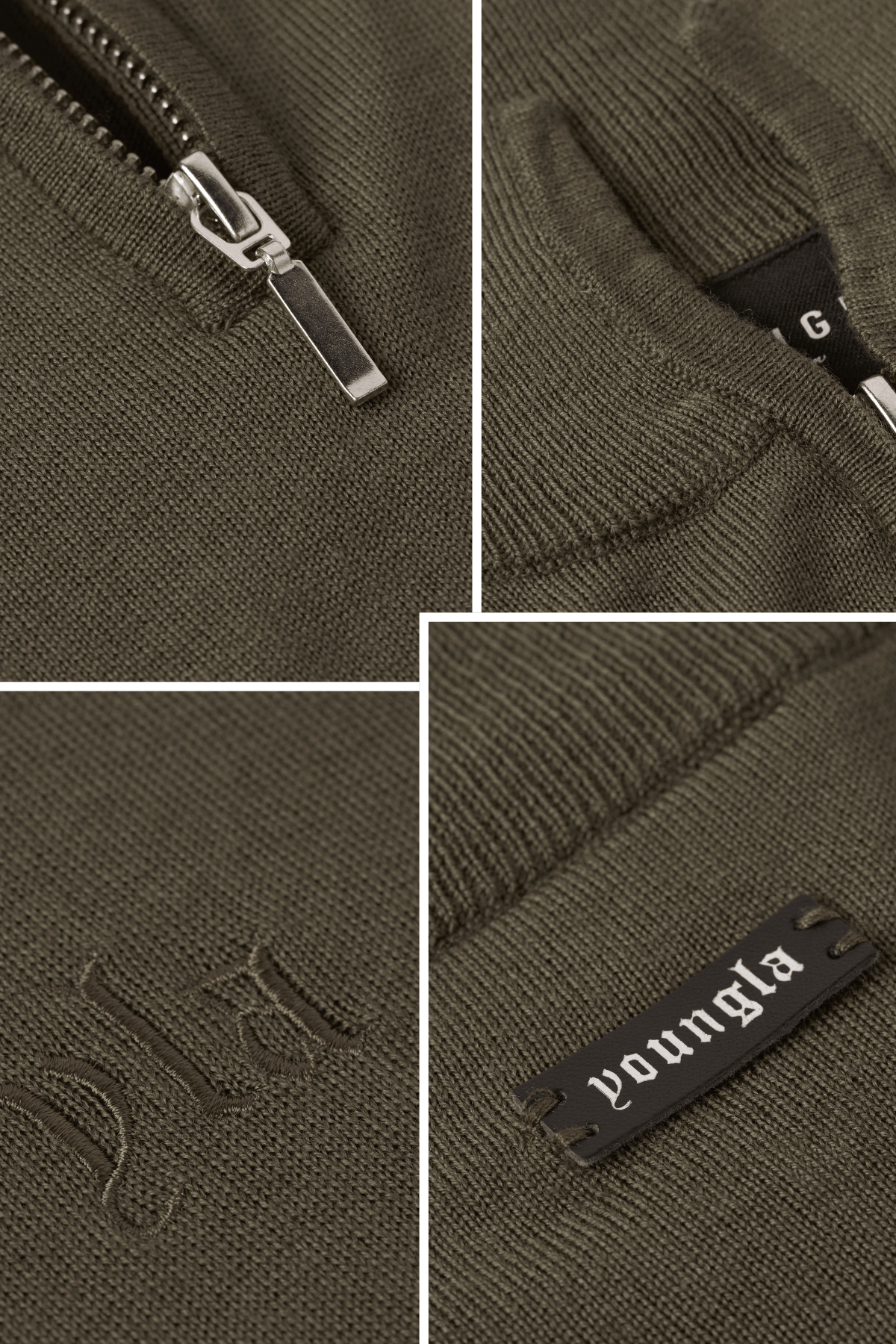 8048 - Monaco Wool Quarter-Zip Sweaters