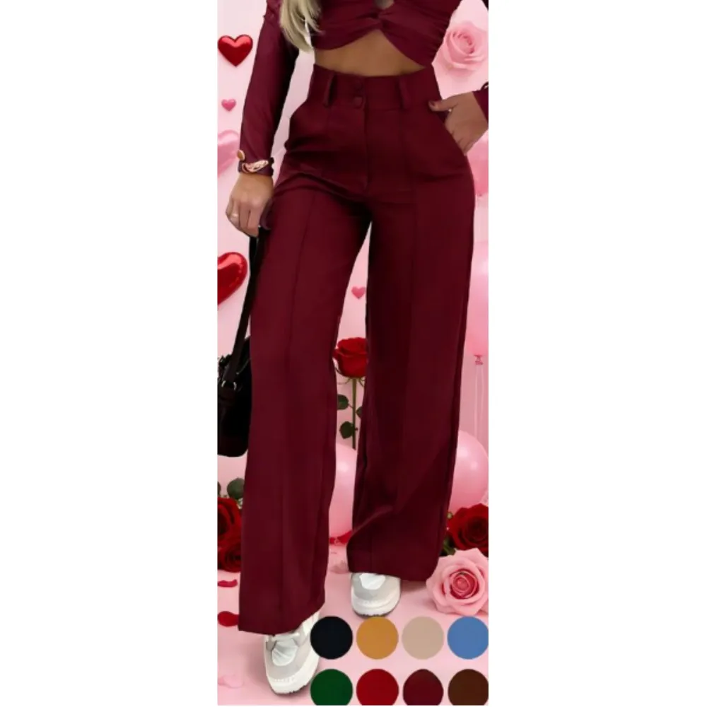 Women's Simple Wide-Leg Pants