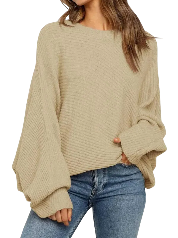 Women's Round Neck Long Sleeve Sweater