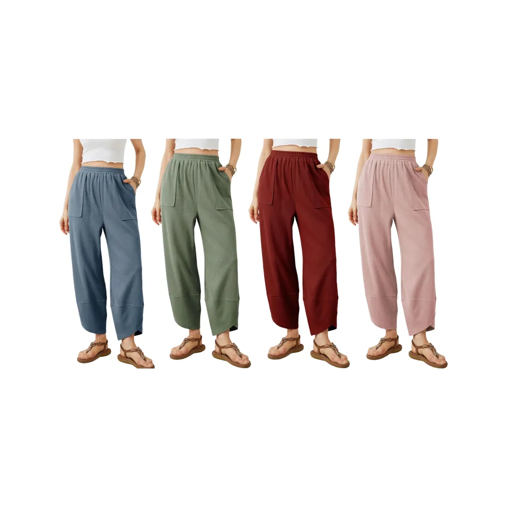 Womens Baggy Wide Leg Pants