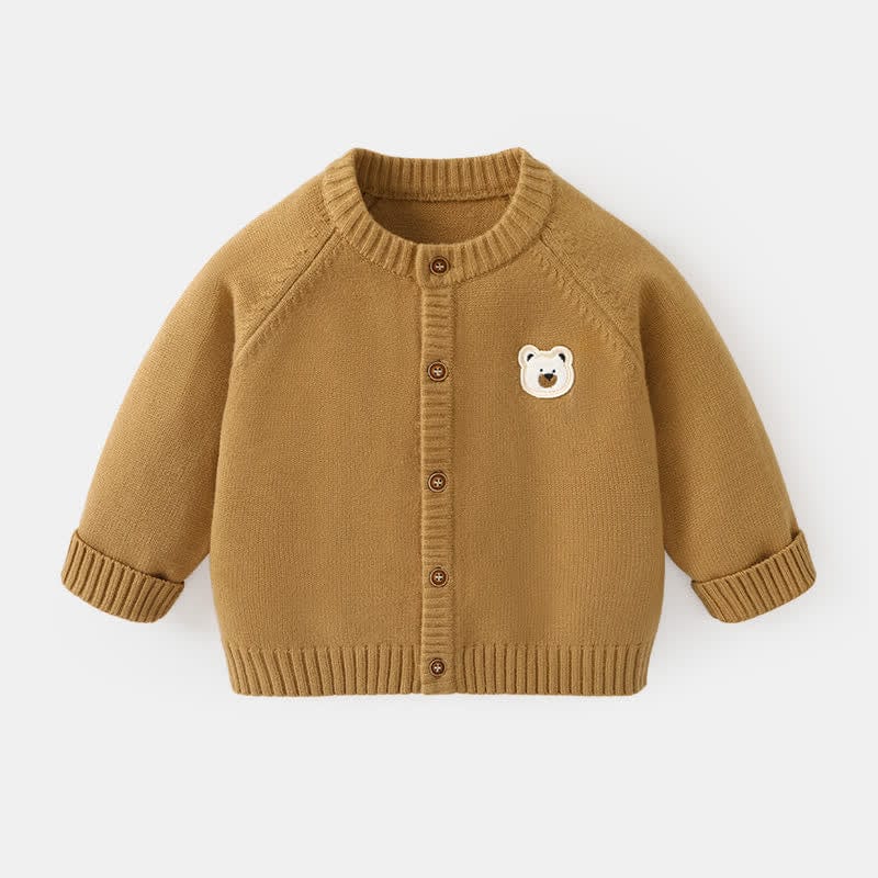 Baby Toddler Bear Bunny Patch Cardigan