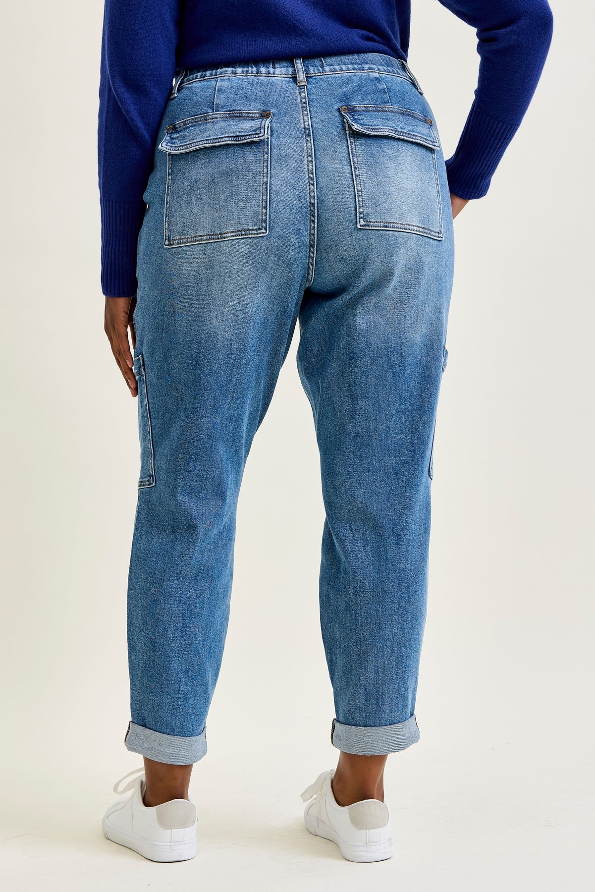 Darlene High Rise Cuffed Cargo Jogger - PLUS