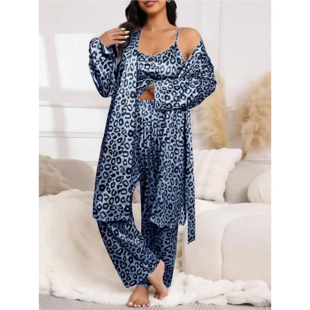 Women's Leopard Print Pajama Set