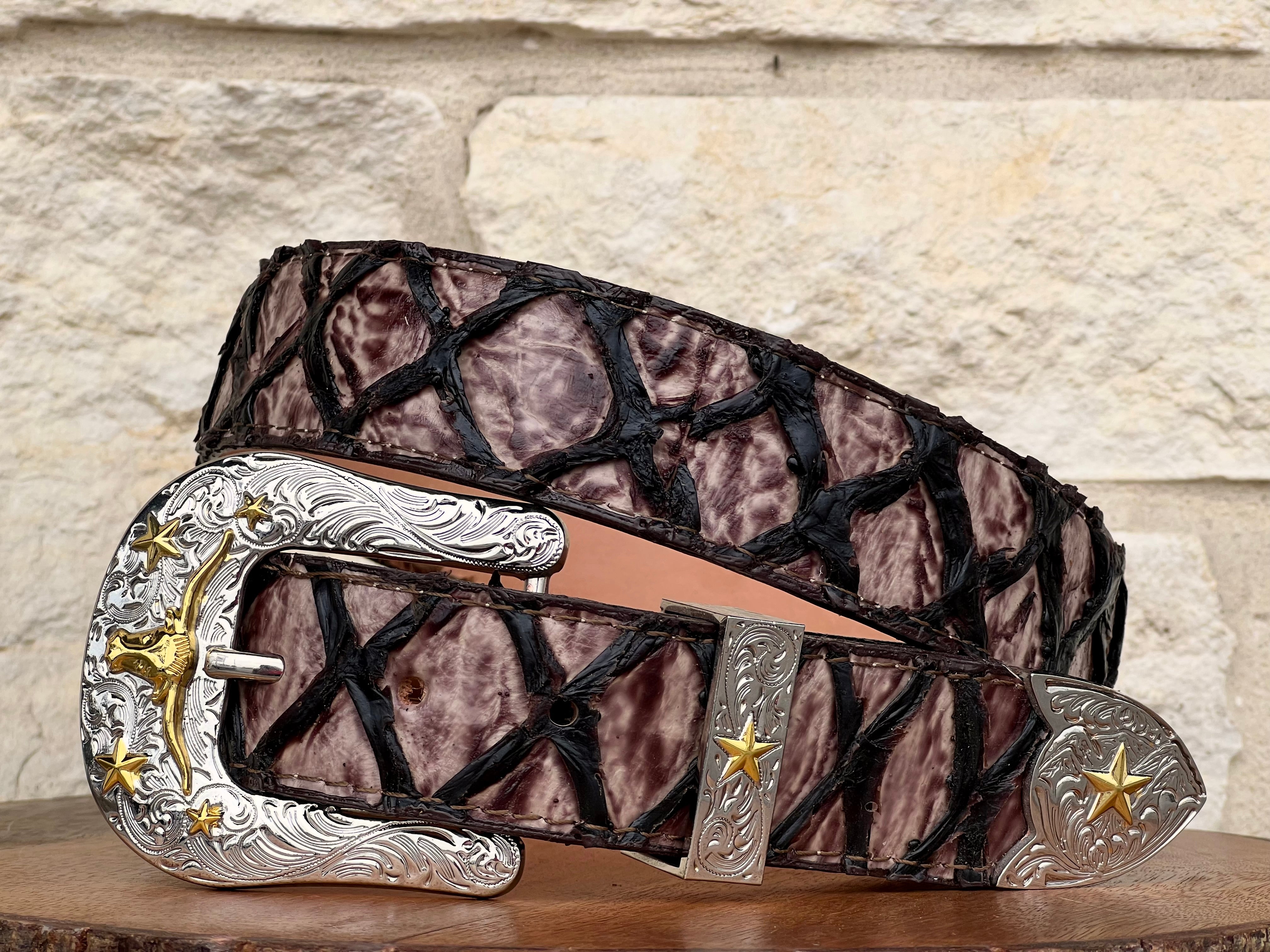 Orix Pirarucu Leather Belt